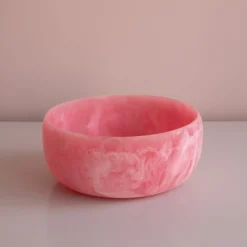 RESIN Sorbet Large Round Bowl Raspberry