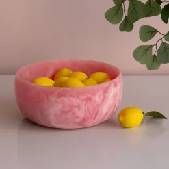 RESIN Sorbet Large Round Bowl Raspberry