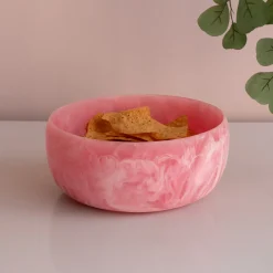 RESIN Sorbet Large Round Bowl Raspberry