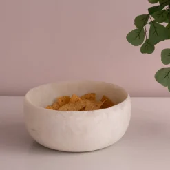 RESIN Sorbet Large Round Bowl Coconut