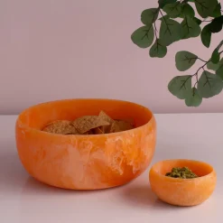 RESIN Sorbet Mini Round Bowl Tangerine