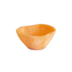 RESIN Sorbet Mini Wavy Round Bowl Tangerine