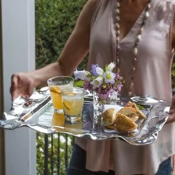 VENTO Rebecca Large Rectangular Tray with Handles