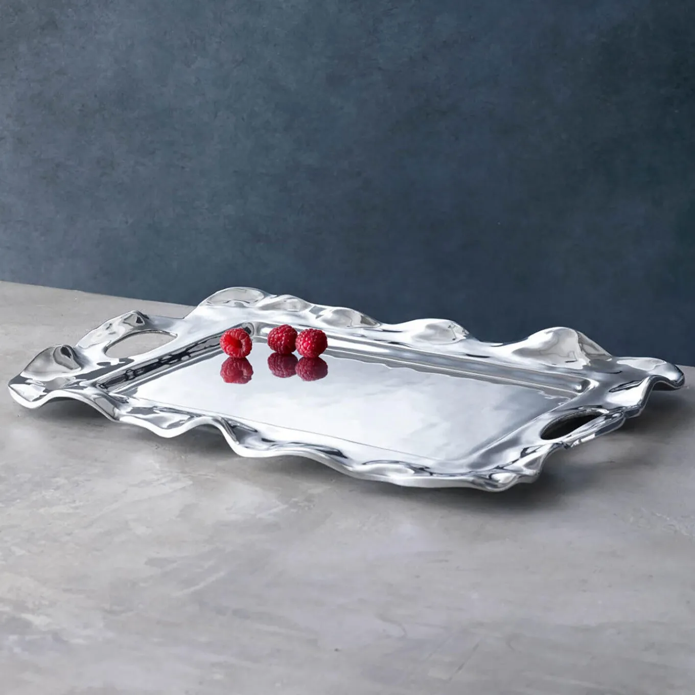VENTO Rebecca Medium Rectangular Tray with Handles