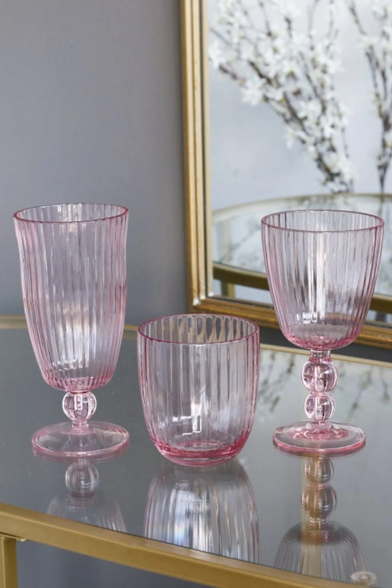 VIDA Acrylic Tumbler Set of 4 (Pink)