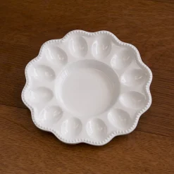 VIDA Alegria Deviled Egg Platter (White)