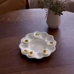 VIDA Alegria Deviled Egg Platter (White)