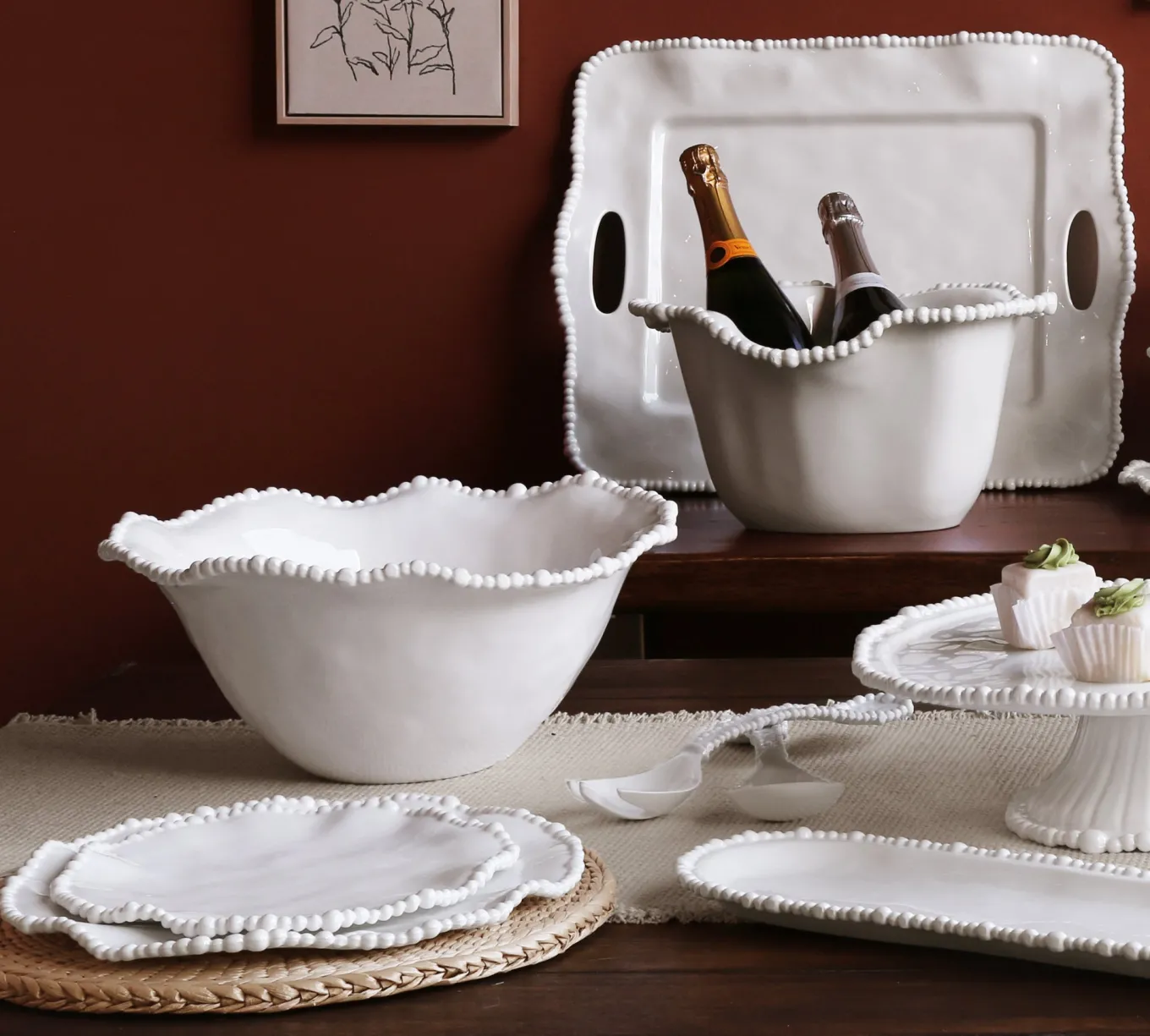 VIDA Alegria Large Bowl White