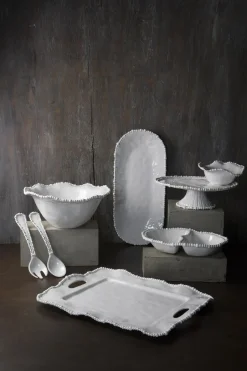 VIDA Alegria Large Salad Servers (White)