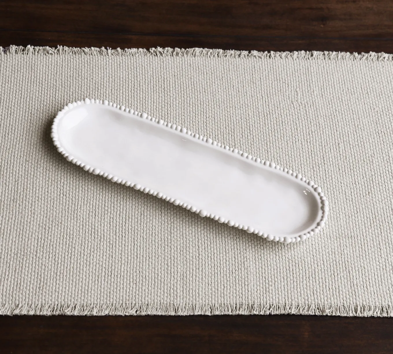 VIDA Alegria Medium Baguette Platter White
