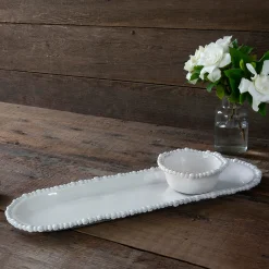 VIDA Alegria Medium Baguette Platter White