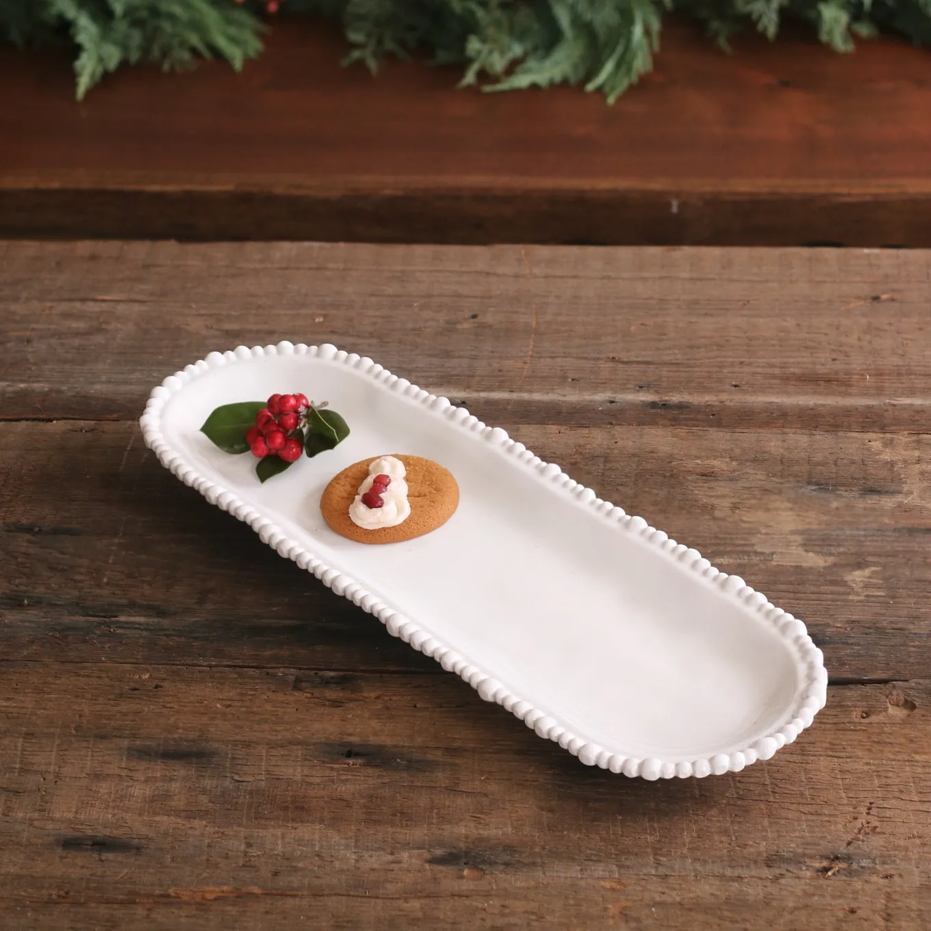 VIDA Alegria Medium Baguette Platter White