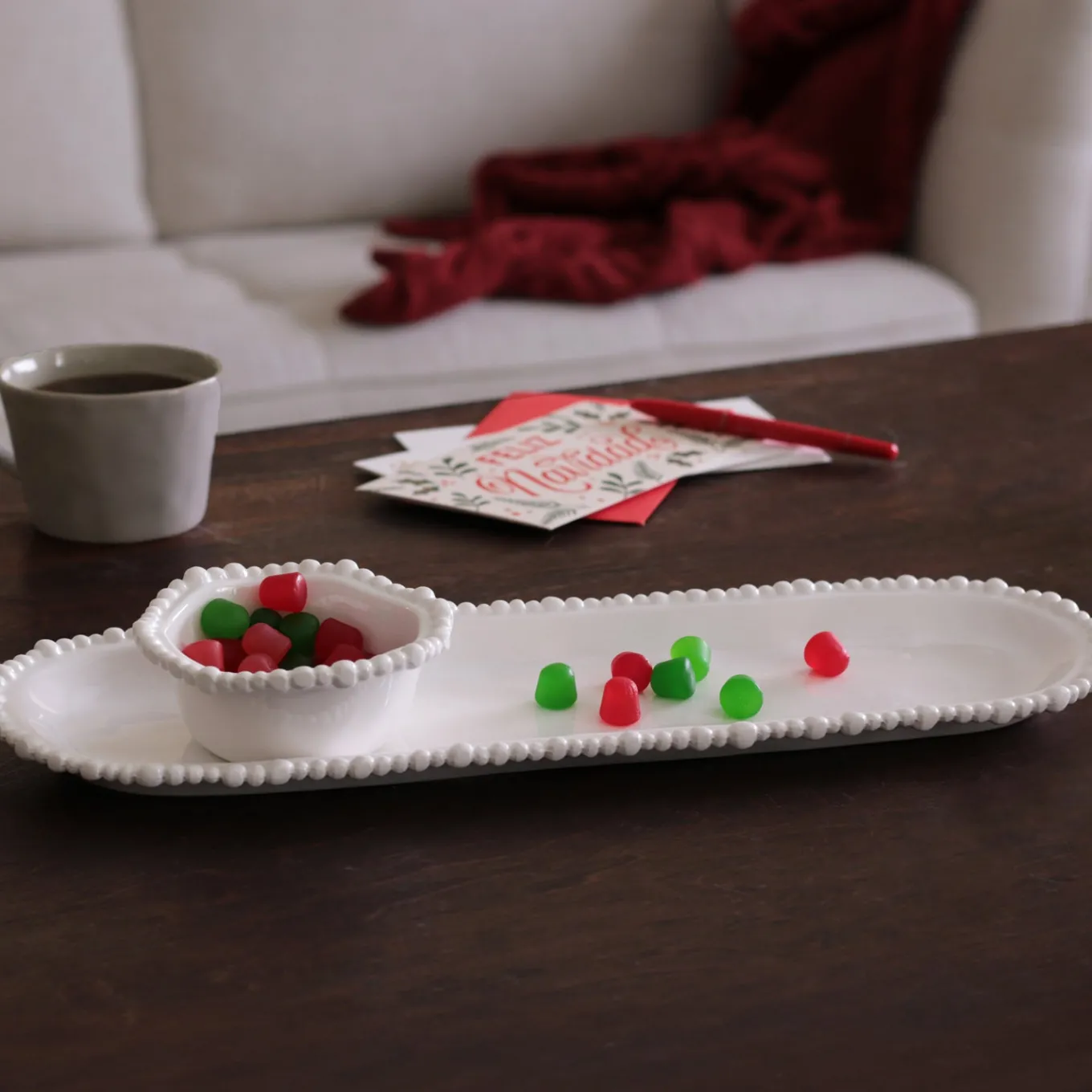 VIDA Alegria Medium Baguette Platter White