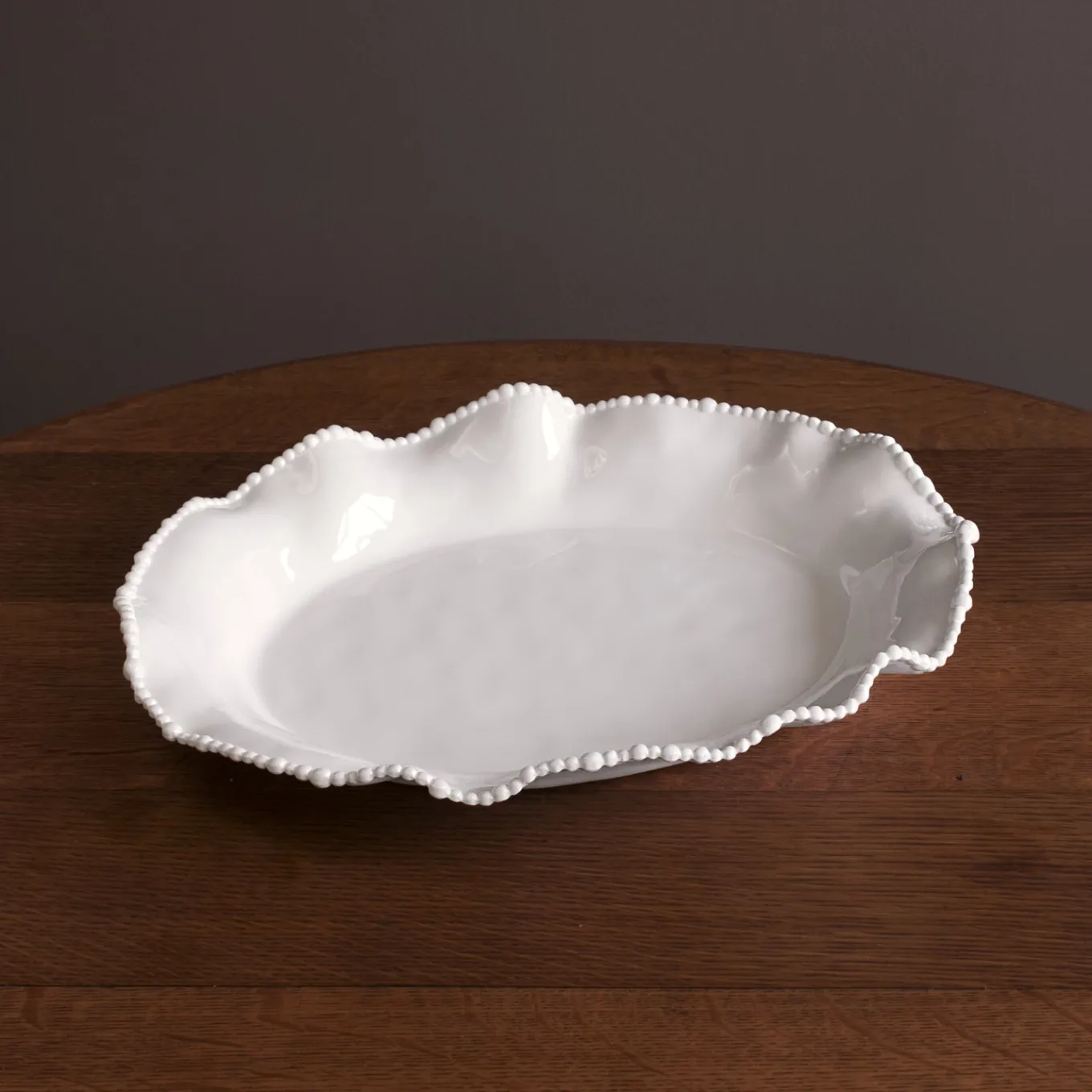 VIDA Alegria Oval Platter (White)