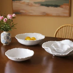 VIDA Alegria Pasta Bowl Set of 4 (White)
