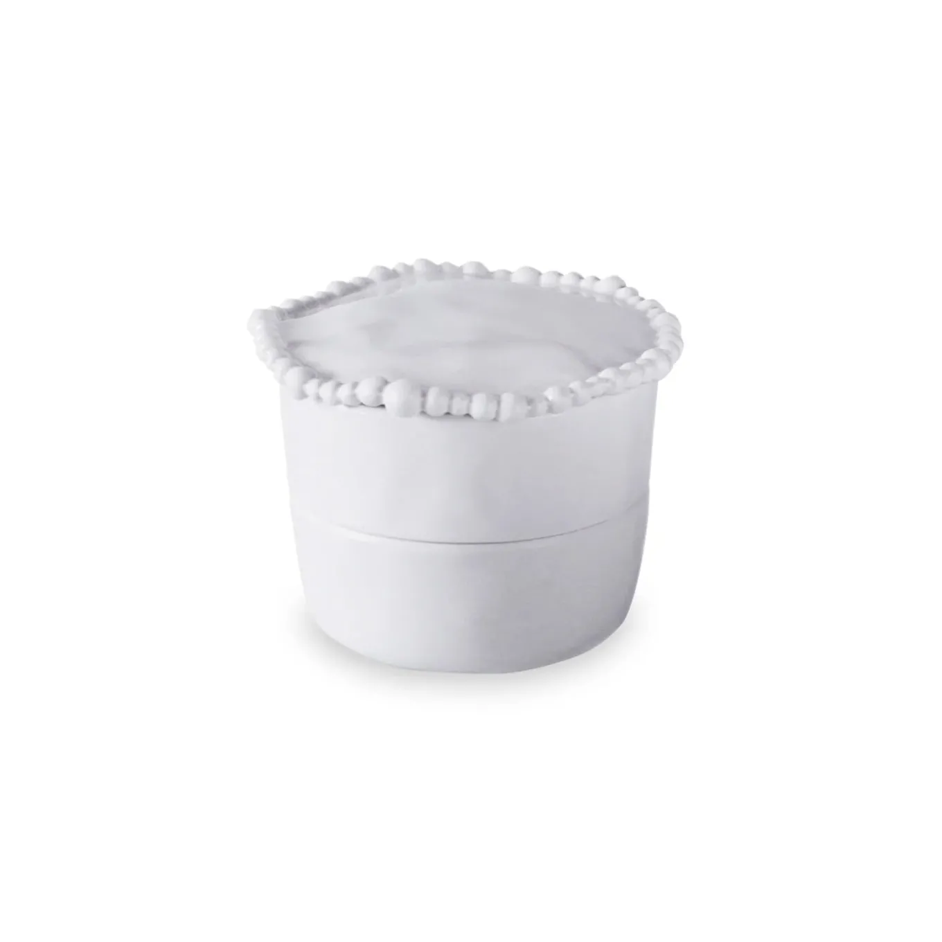 VIDA Alegria Stackable Salt-Pepper Cellar with Lid (White)