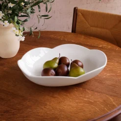 VIDA Amelia Extra Large Oval Bowl White