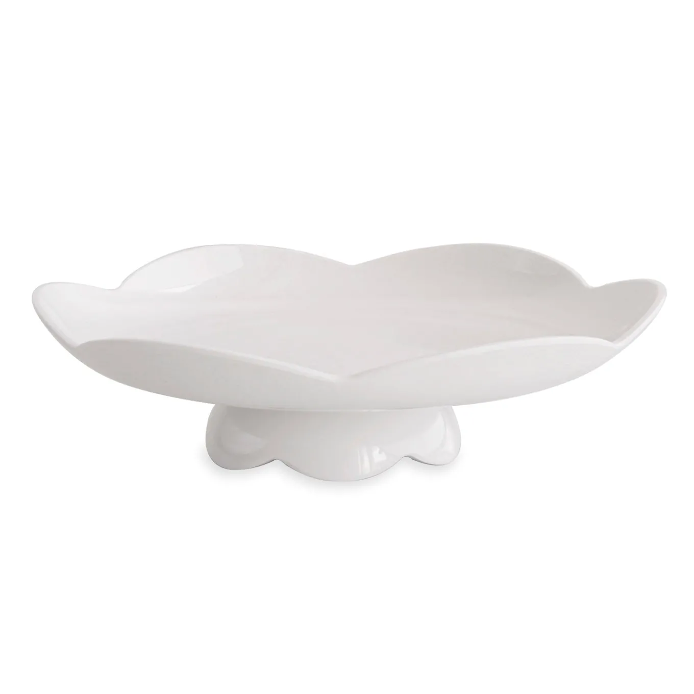 VIDA Amelia Pedestal Cake Plate White