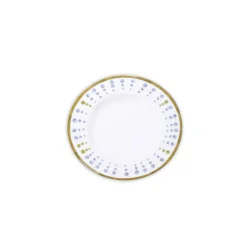 VIDA Athena Salad Plate 9.25" Set of 4 (Blue and Green dots)