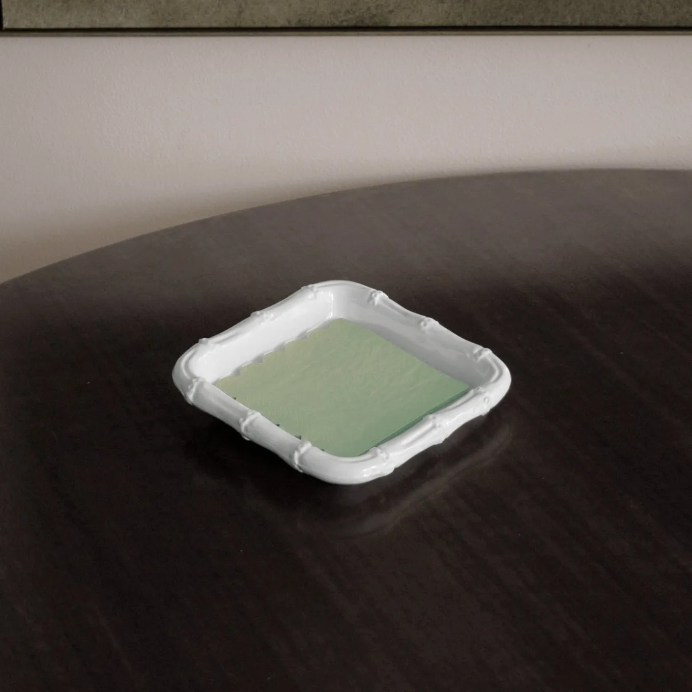 VIDA Bamboo Beverage Napkin Holder (White)