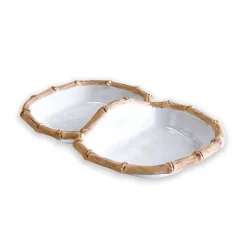 VIDA Bamboo Double Dip (White and Natural)