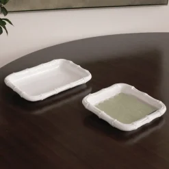 VIDA Bamboo Guest Towel Holder (White)