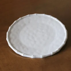 VIDA Bamboo Round Platter (White)