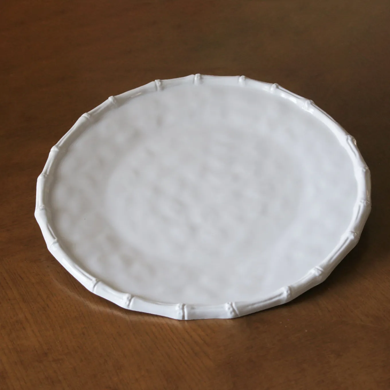 VIDA Bamboo Round Platter (White)