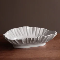 VIDA Bloom Large Oval Bowl (White)