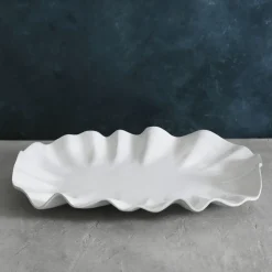VIDA Bloom Large Oval Platter (White)