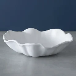 VIDA Bloom Medium Wavy Bowl (White)