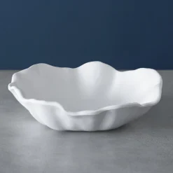 VIDA Bloom Medium Wavy Bowl (White)