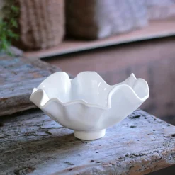 VIDA Bloom Small Deep Bowl (White)