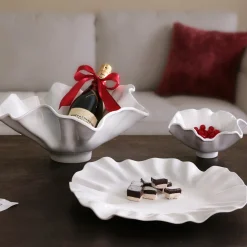 VIDA Bloom Small Deep Bowl (White)