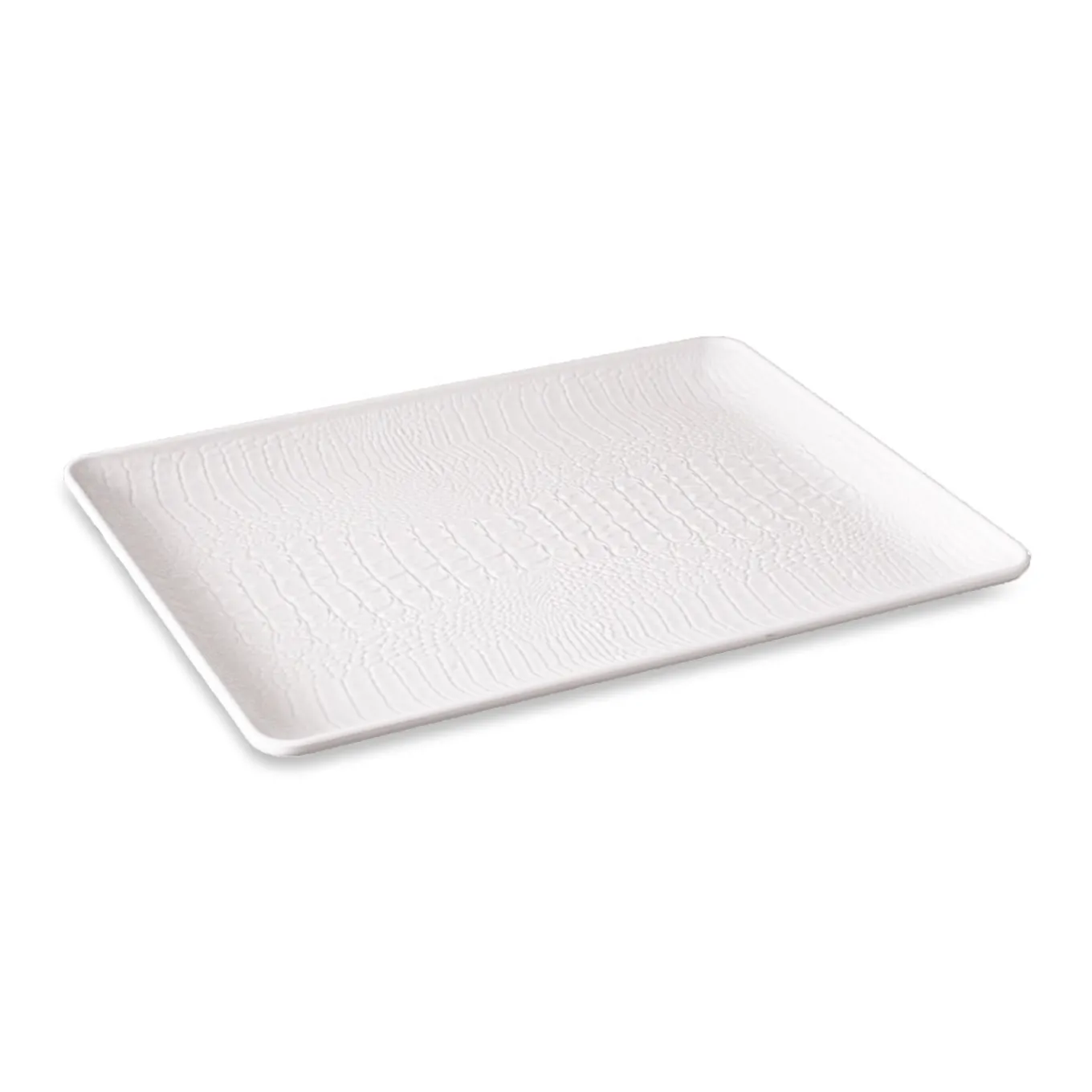 VIDA Croc Extra Large Rectangular Tray (White)