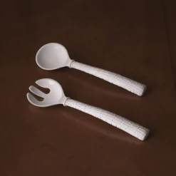 VIDA Croc Salad Servers (White)