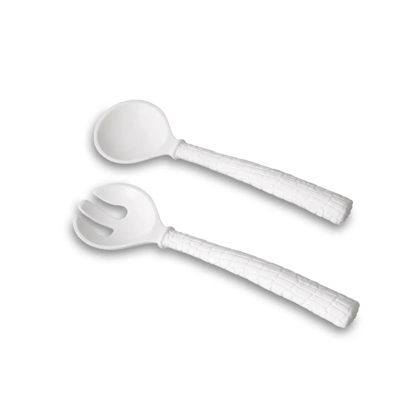 VIDA Croc Salad Servers (White)