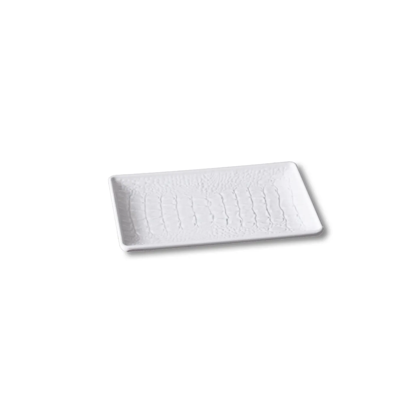 VIDA Croc Small Rectangular Tray (White)