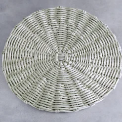 VIDA Faux Wicker Placemats Set of 4 (Seagrass)