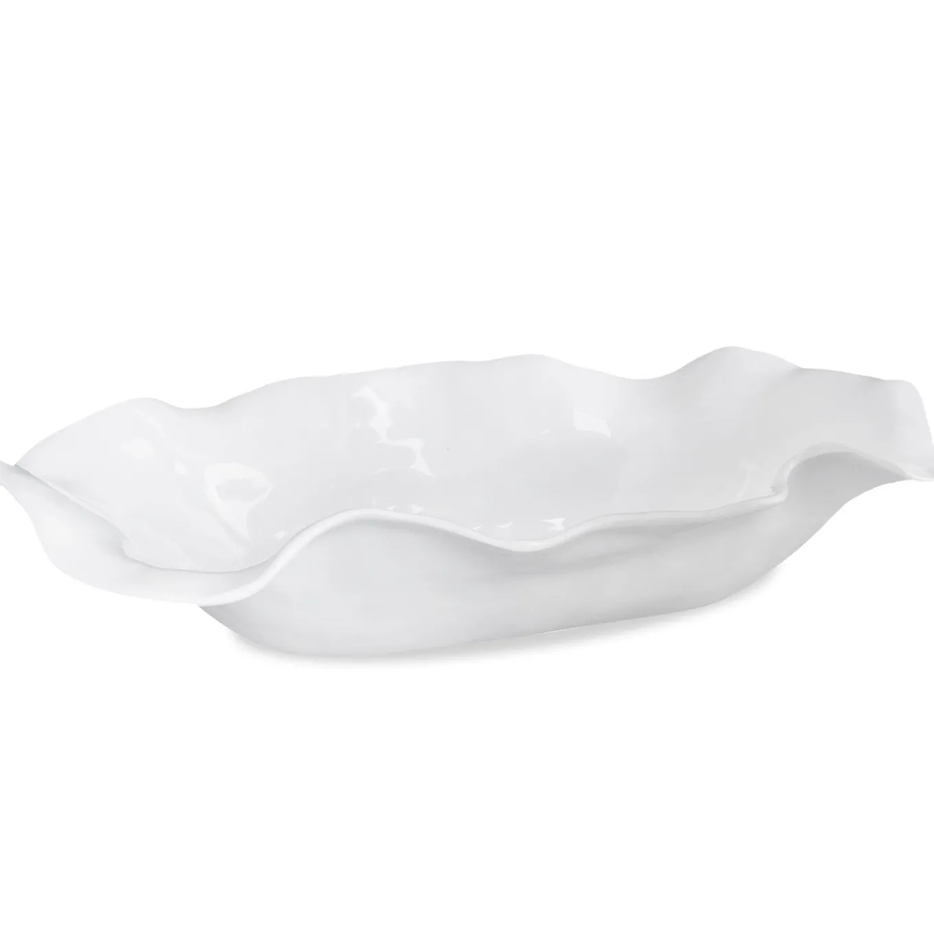 VIDA Havana Extra Large Oval Centerpiece (White)
