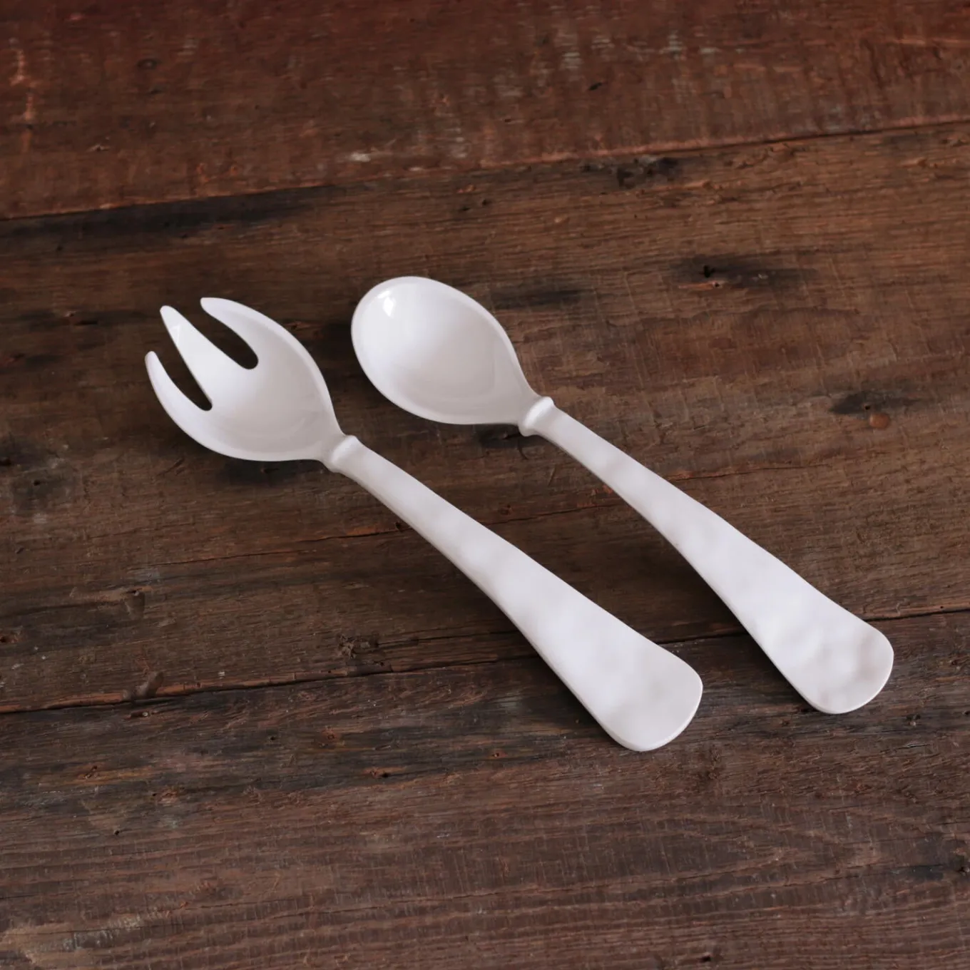 VIDA Havana Large Salad Servers White