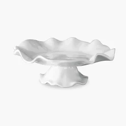 VIDA Havana Pedestal Cake Plate White
