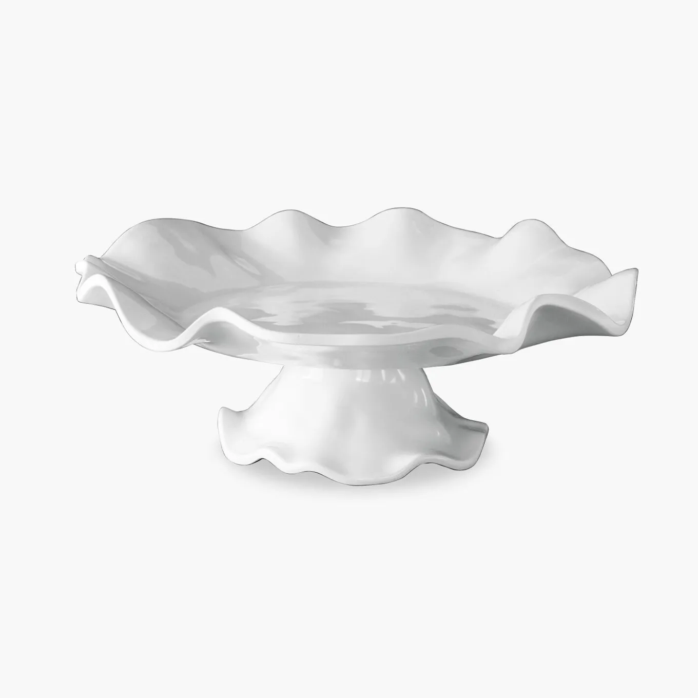 VIDA Havana Pedestal Cake Plate White