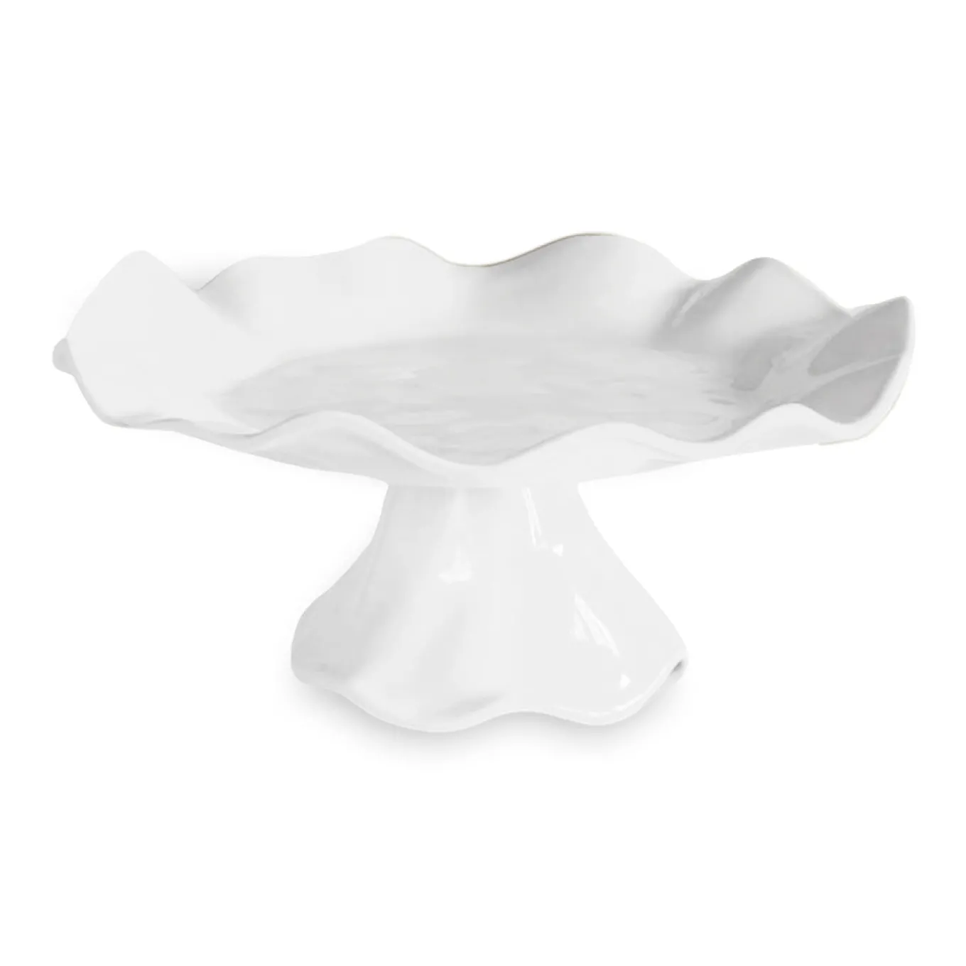 VIDA Havana Small Pedestal Cake Plate (White)