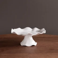 VIDA Havana Small Pedestal Cake Plate (White)