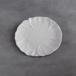 VIDA Lettuce 11" Dinner Plate Set of 4 (White)