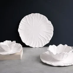 VIDA Lettuce Mini Dip Bowl Set of 4 (White)