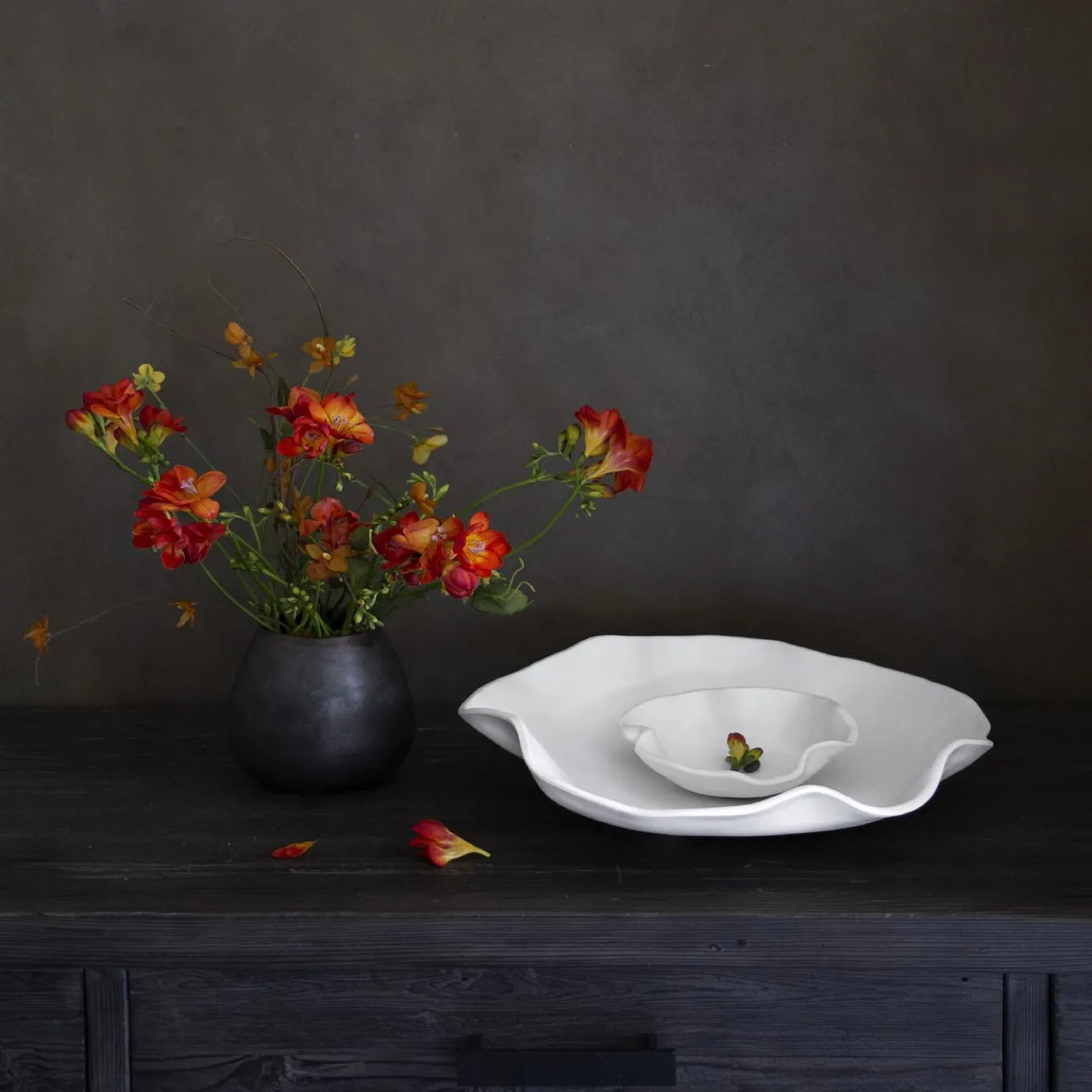 VIDA Nube Bowl with Dip (White)