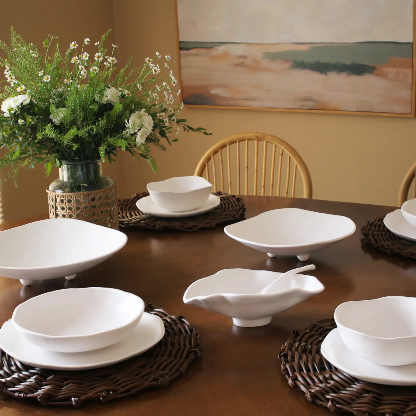 VIDA Nube Dinner Plate Set of 4 (White)