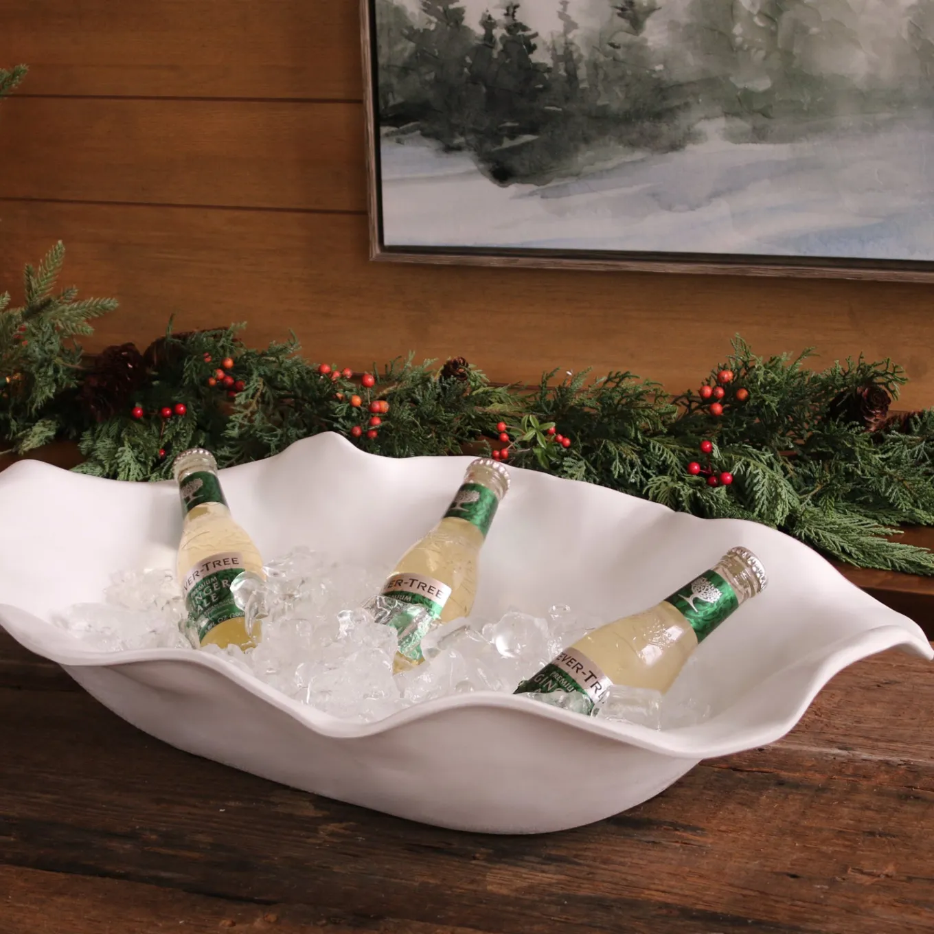 VIDA Nube Extra Large Oval Centerpiece (White)